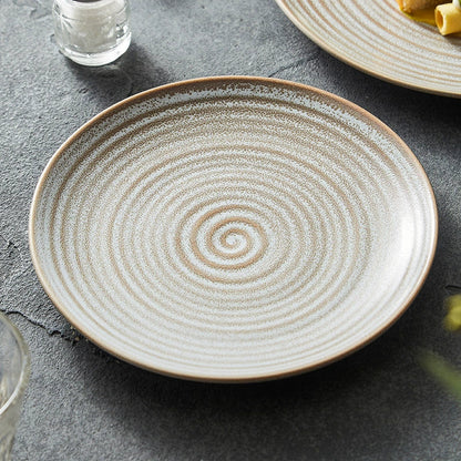 Aapon mini market -Nordic Ripple Ceramic Dinner Plate