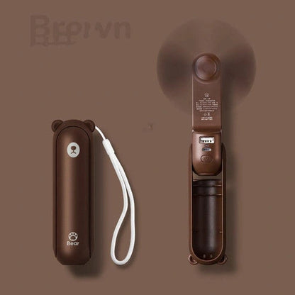 Cool Breeze Companion: Portable Fan with Power Bank Power!