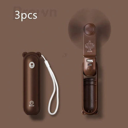 Cool Breeze Companion: Portable Fan with Power Bank Power!