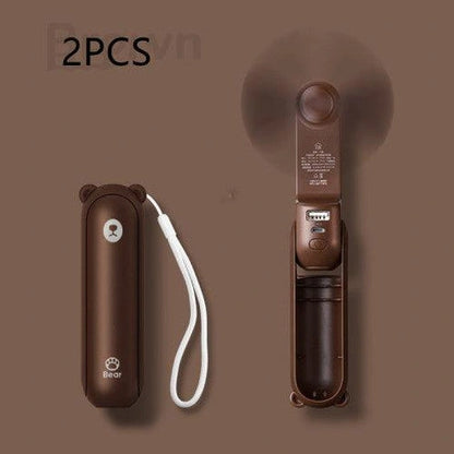Cool Breeze Companion: Portable Fan with Power Bank Power!