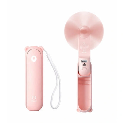 Cool Breeze Companion: Portable Fan with Power Bank Power!