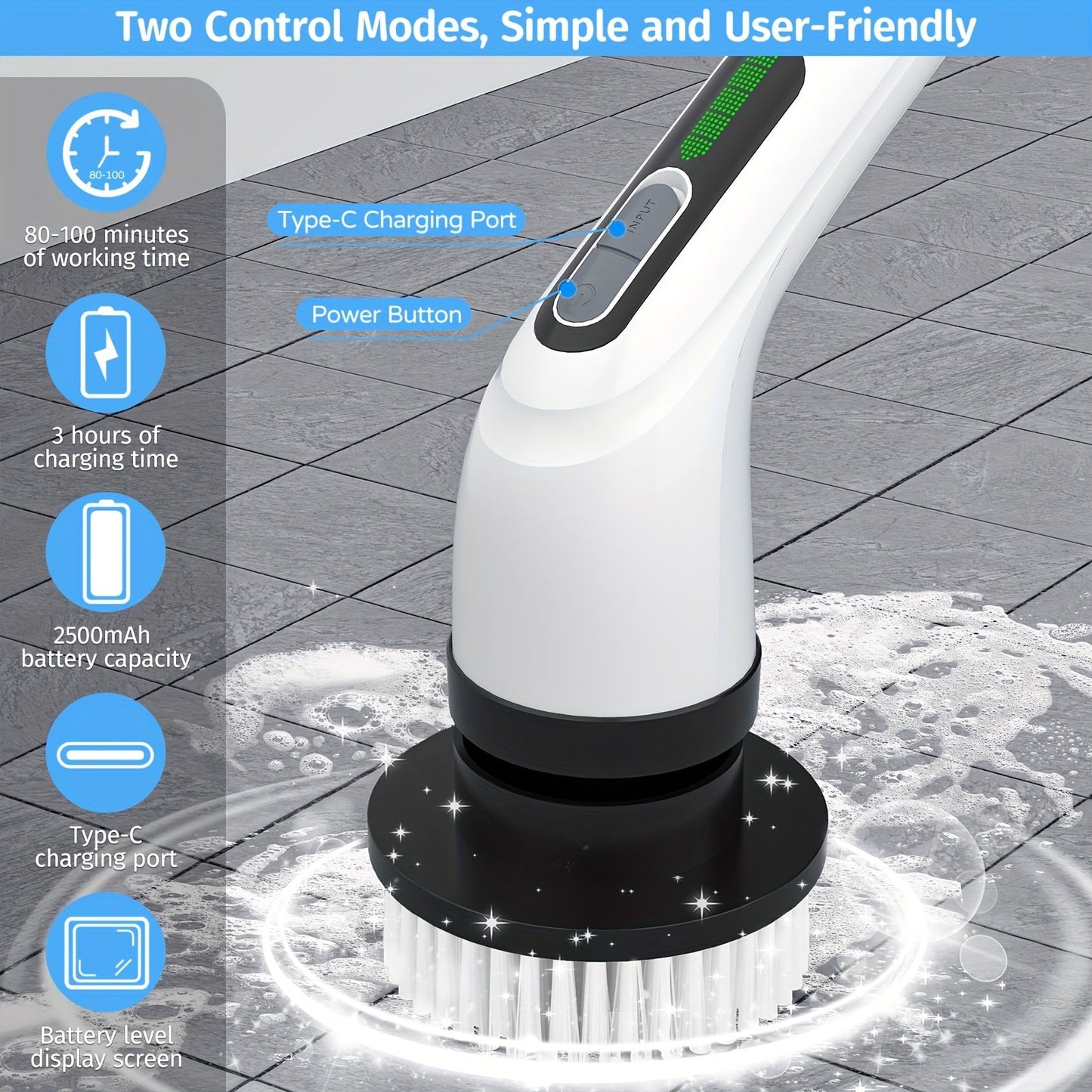 Aapon mini market -Cordless Spin Scrubber