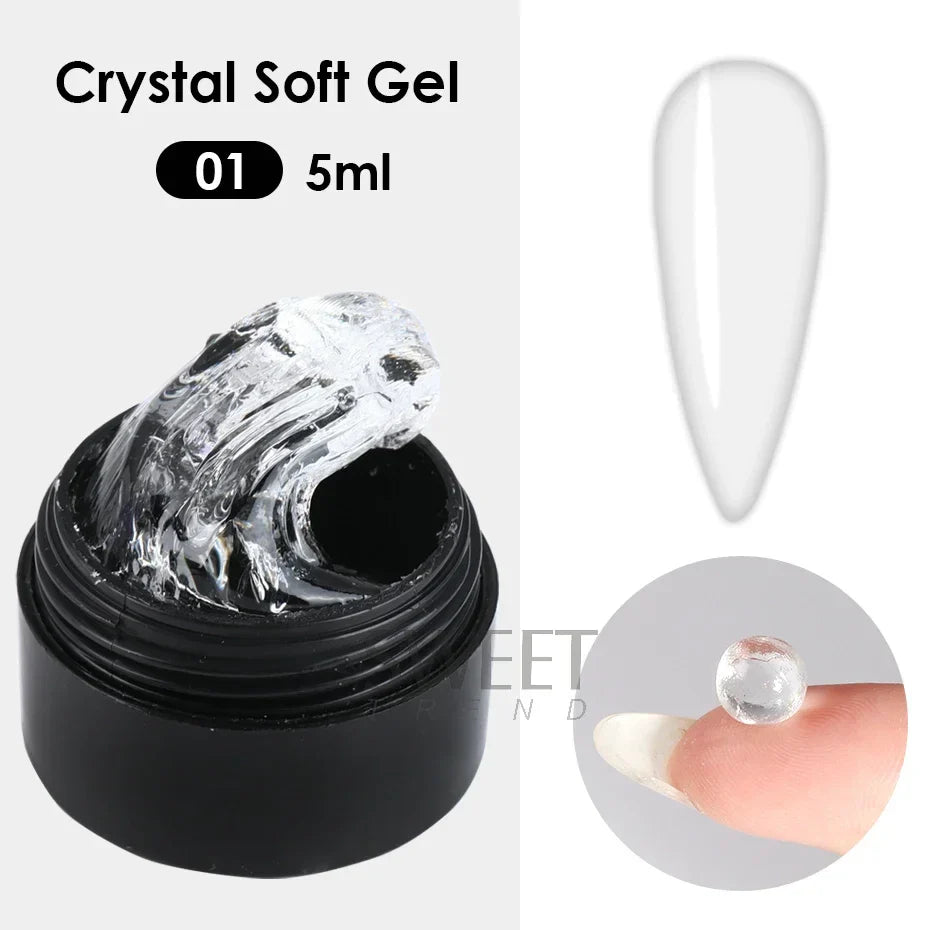 Aapon Mini Market Ltd Crystal Soft Nail Gel Kit for Stunning DIY Manicures