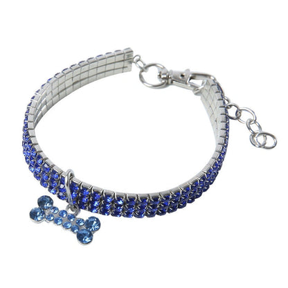 Aaponminimarket Crystal Rhinestone Dog and Cat Collar