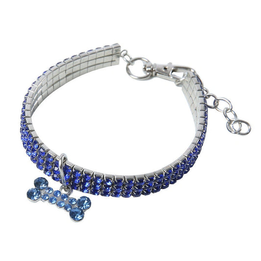 Aaponminimarket Crystal Rhinestone Dog and Cat Collar