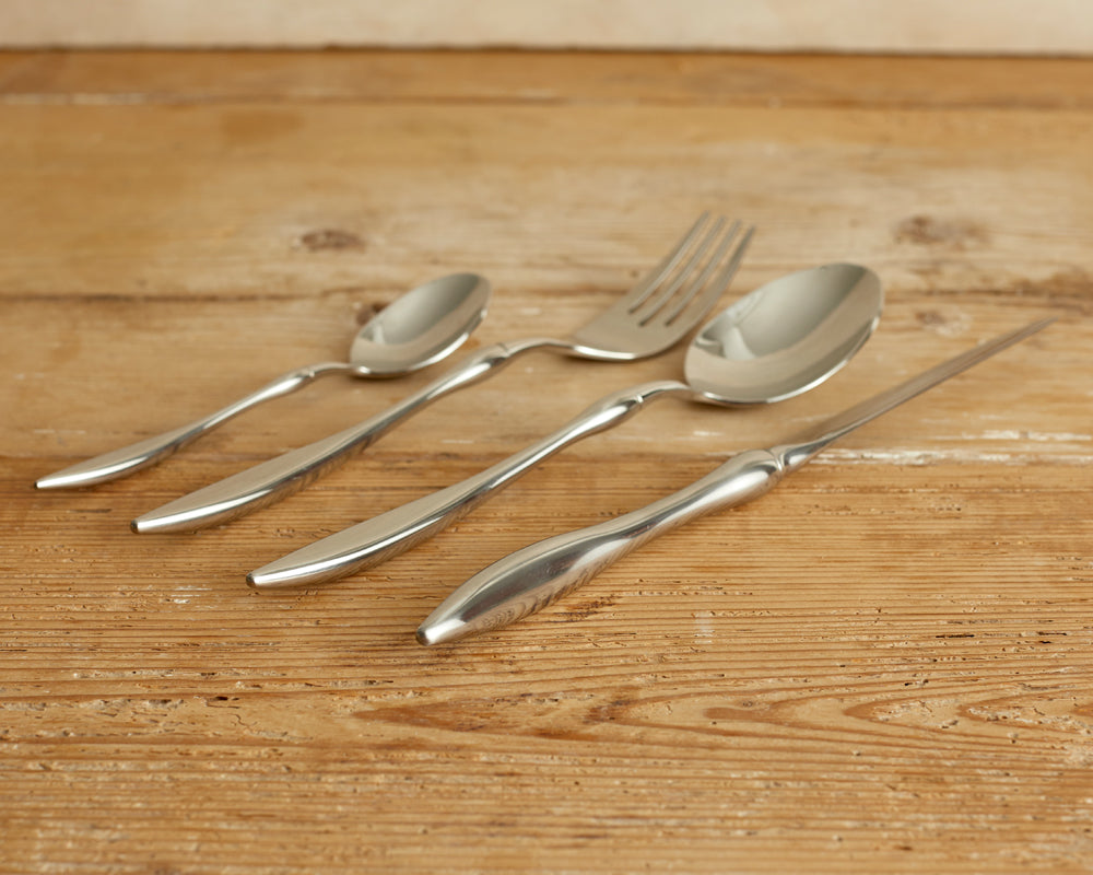 Aapon mini market -Monaco Silver Stainless Steel Cutlery Sets x16/24 pieces