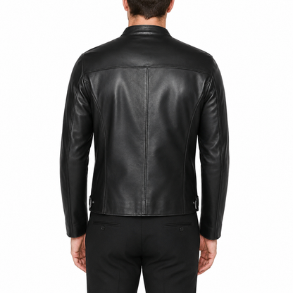 Men’s Leather Café Racer Jacket