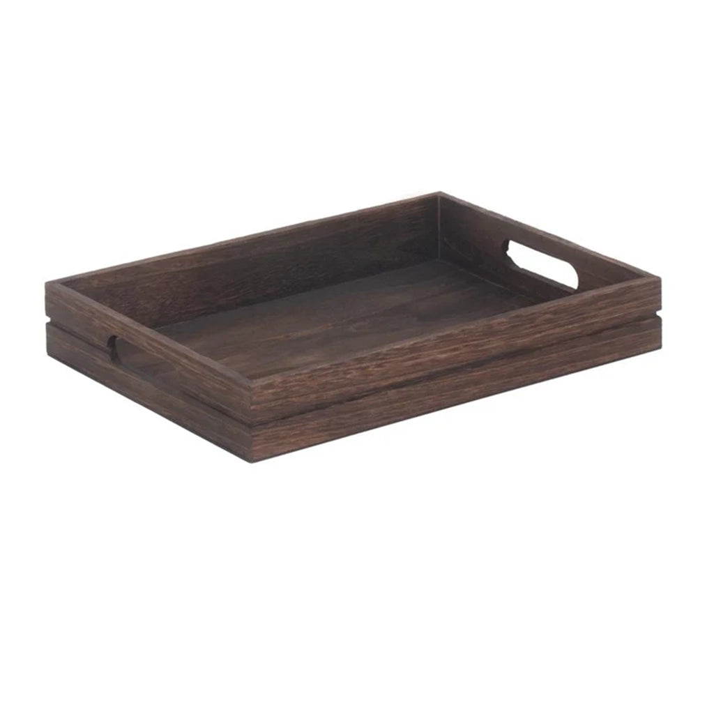 Aapon mini market -Dark Wooden Serving Tray