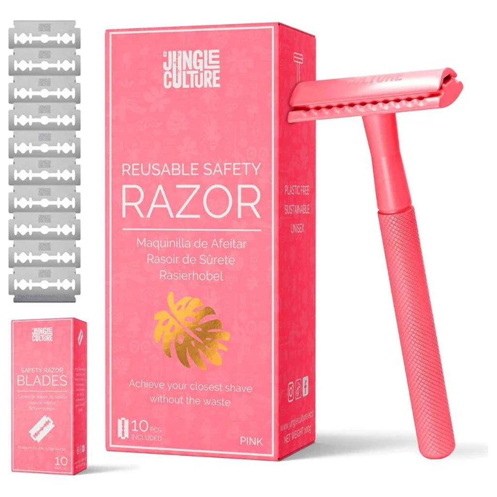 Aapon Mini Market Ltd Diamond Grip Jungle Culture Safety Razors | 10x Razor Blades 