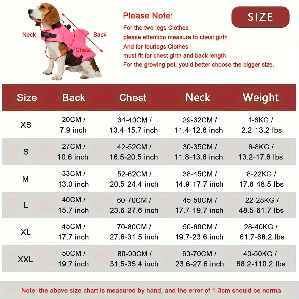 Dog Life Jacket Shark Fin Safety Vest