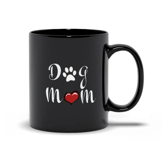 Aaponminimarket Dog Mom Mug (Black)