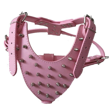 Aaponminimarket Dog Zinc alloy Rivets Spiked Studded Harness