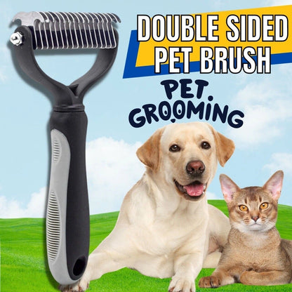Aaponminimarket Double-Sided Pet Grooming Brush