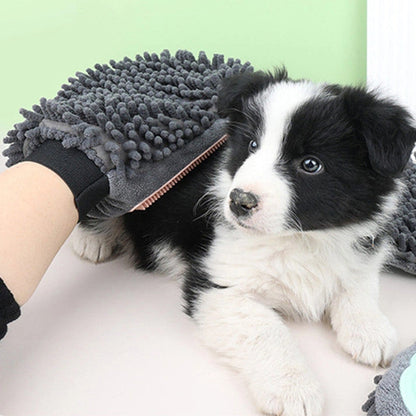 Aaponminimarket Dual-Sided Pet Bathing Brush and Grooming Glove