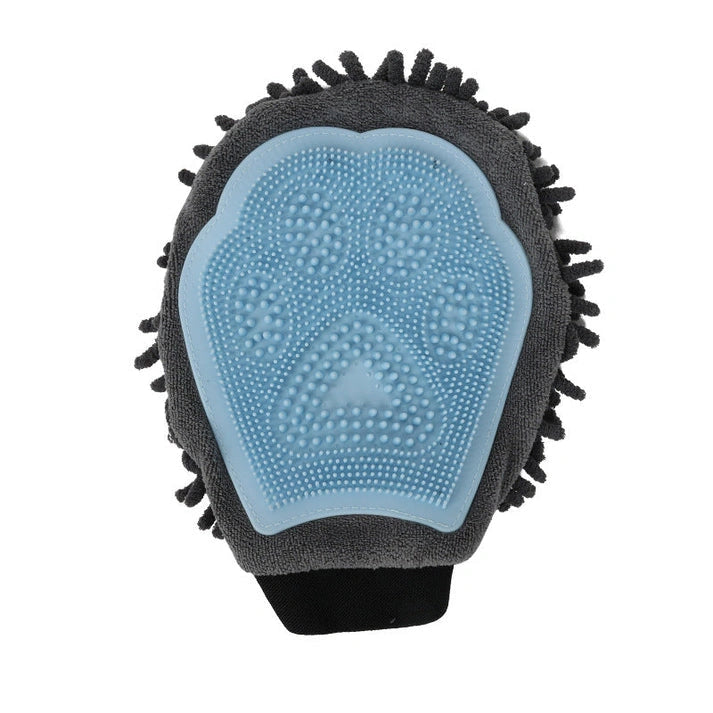 Aaponminimarket Dual-Sided Pet Bathing Brush and Grooming Glove