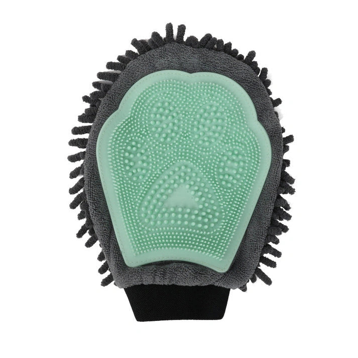 Aaponminimarket Dual-Sided Pet Bathing Brush and Grooming Glove