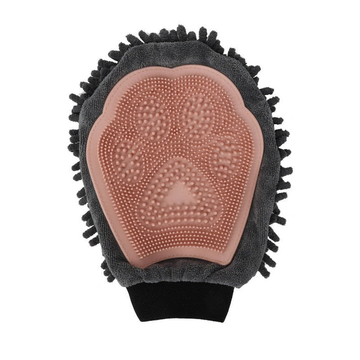 Aaponminimarket Dual-Sided Pet Bathing Brush and Grooming Glove