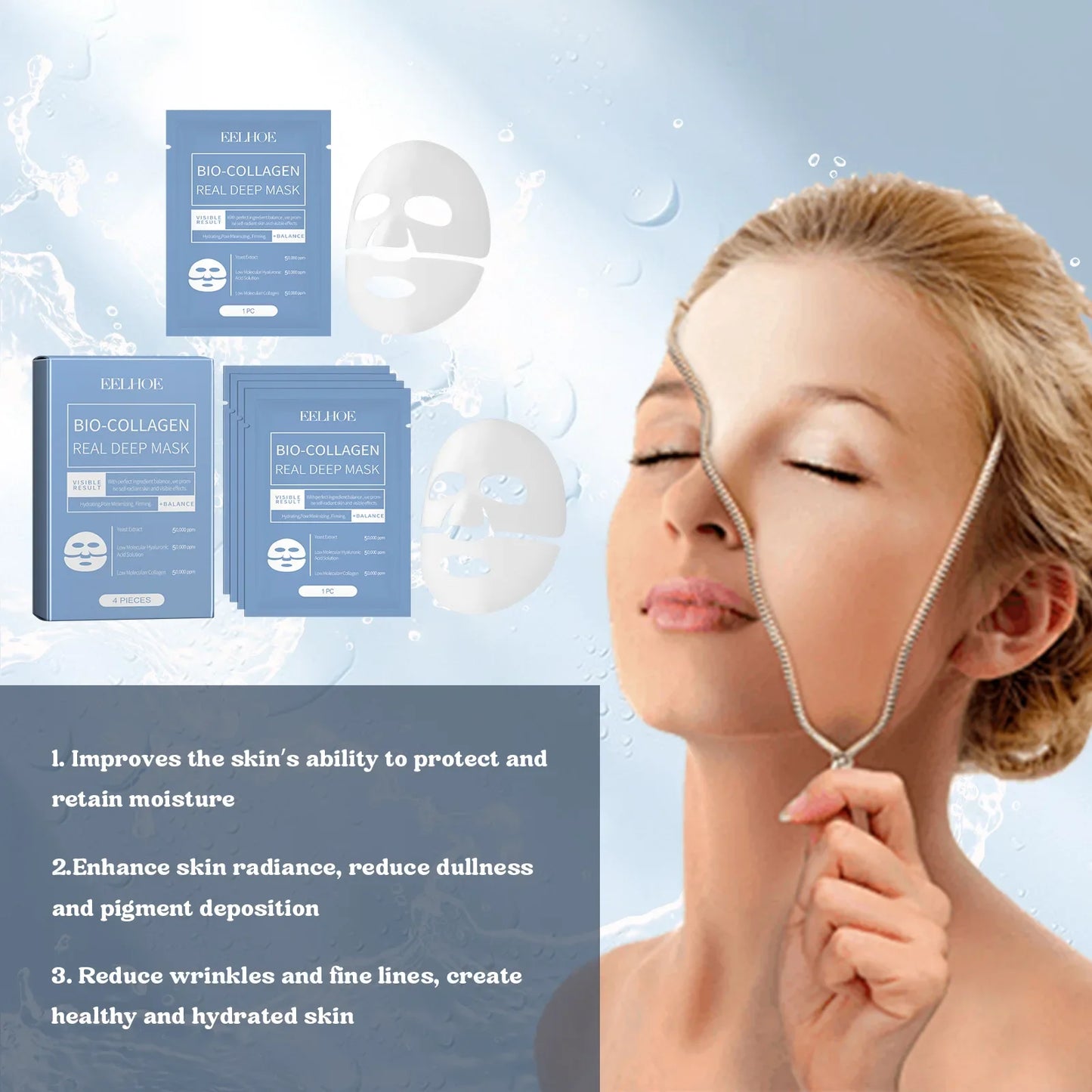 Aapon Mini Market Ltd EELHOE Bio Collagen Brightening Facial Mask