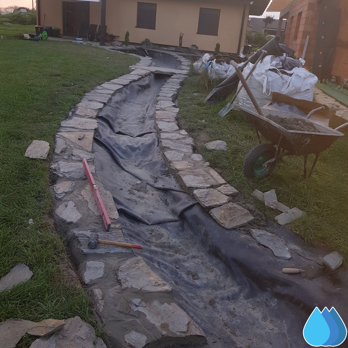 5m x 6m EPDM Rubber Pond Liner, 900 GSM