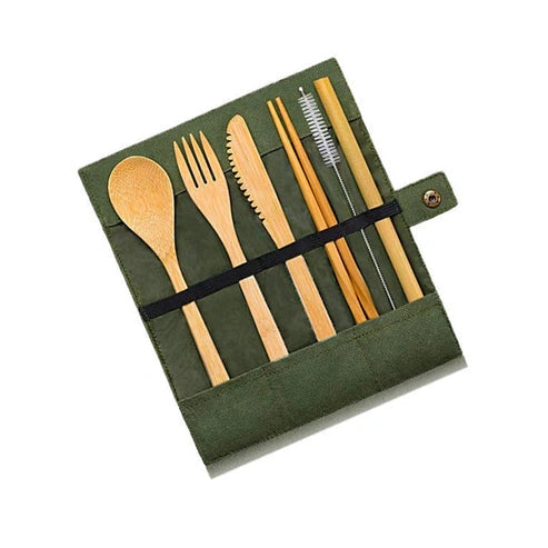 Aaponminimarket Eco-Friendly Bamboo Cutlery Set