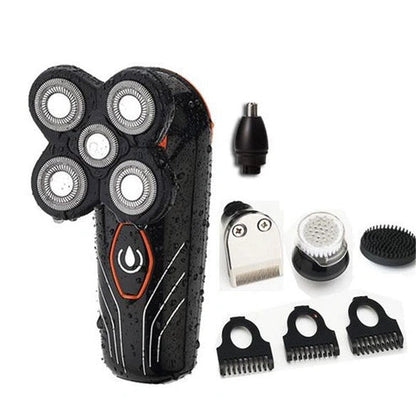 Aapon Mini Market-Electric Head Shaver with 4D Rotary Blades