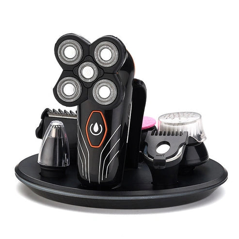 Aapon Mini Market-Electric Head Shaver with 4D Rotary Blades