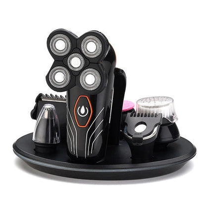 Aapon Mini Market-Electric Head Shaver with 4D Rotary Blades
