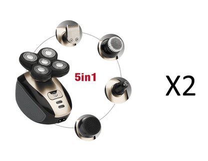 Electric Shaver and Grooming Kit