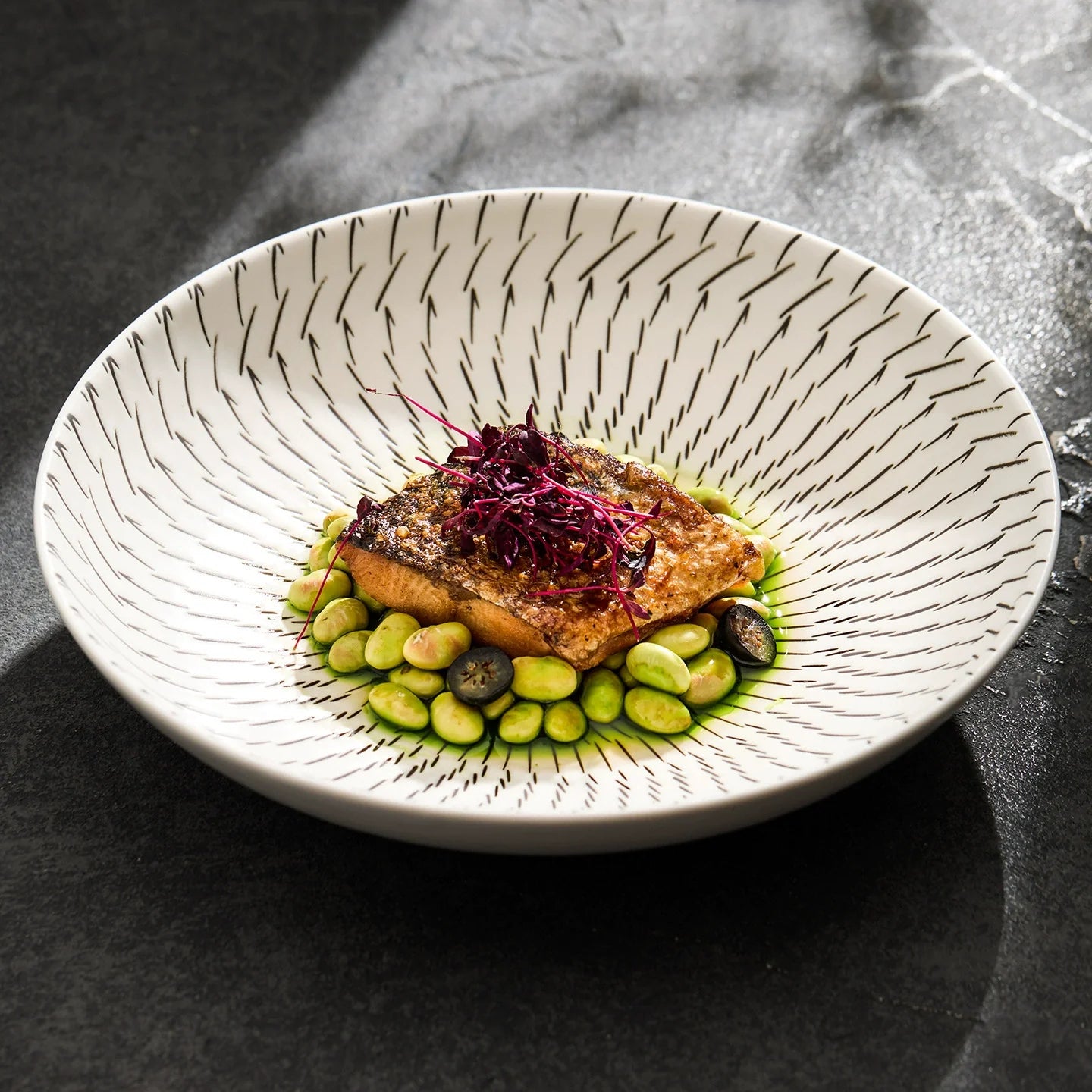 Luxury Japanese-Style Ceramic Dinner Plate