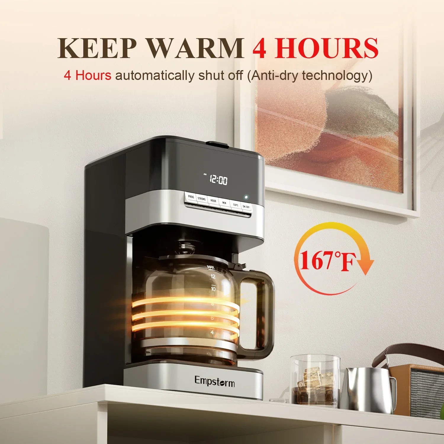 Aapon mini market - Empastorm 1.8L Drip Coffee Maker