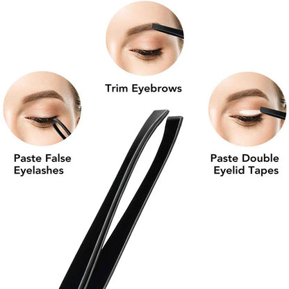 Eyebrow Trimmer Set with Scissors and Tweezers