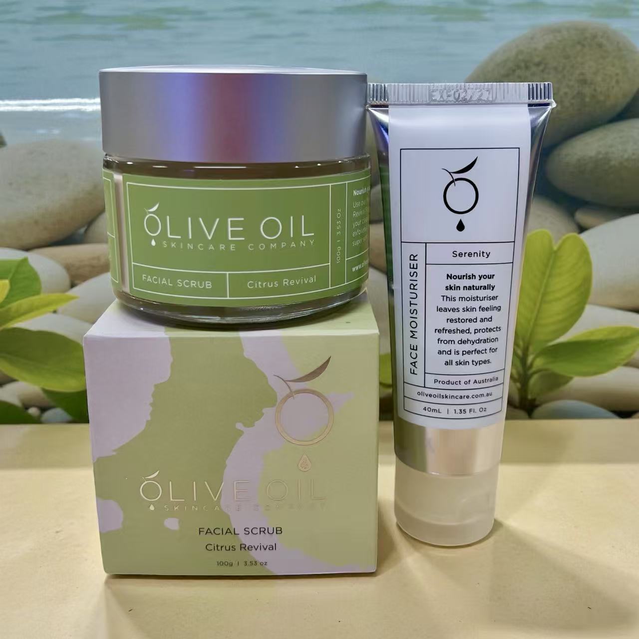 Aapon Mini Market Ltd - Face Care Bundle - Facial Scrub and Face Moisturiser 40ml