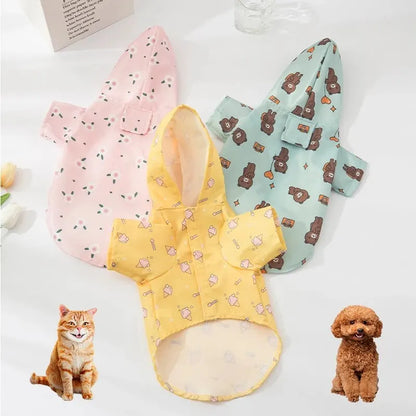 Fashionable Waterproof Dog Raincoat for Summer
