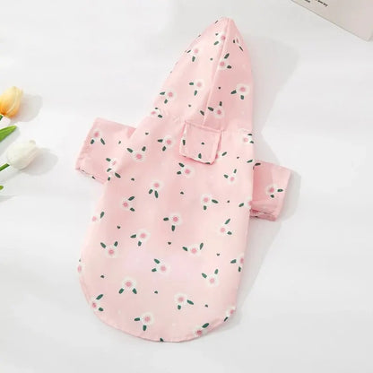 Fashionable Waterproof Dog Raincoat for Summer