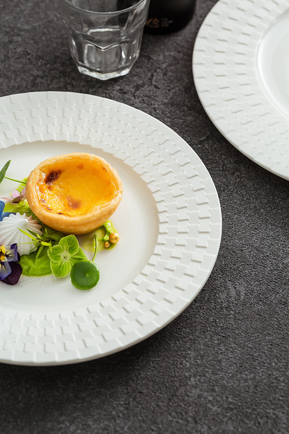 Aapon mini market - Embossed Weave-Texture Flat Plate 