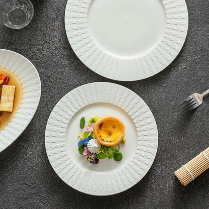 Aapon mini market - Embossed Weave-Texture Flat Plate 