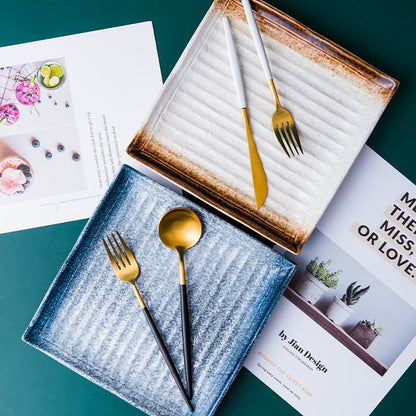 Aapon mini market - Textured Square Presentation Plate