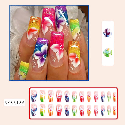 Aapon Mini Market Ltd Floral Nail Art Press-Ons