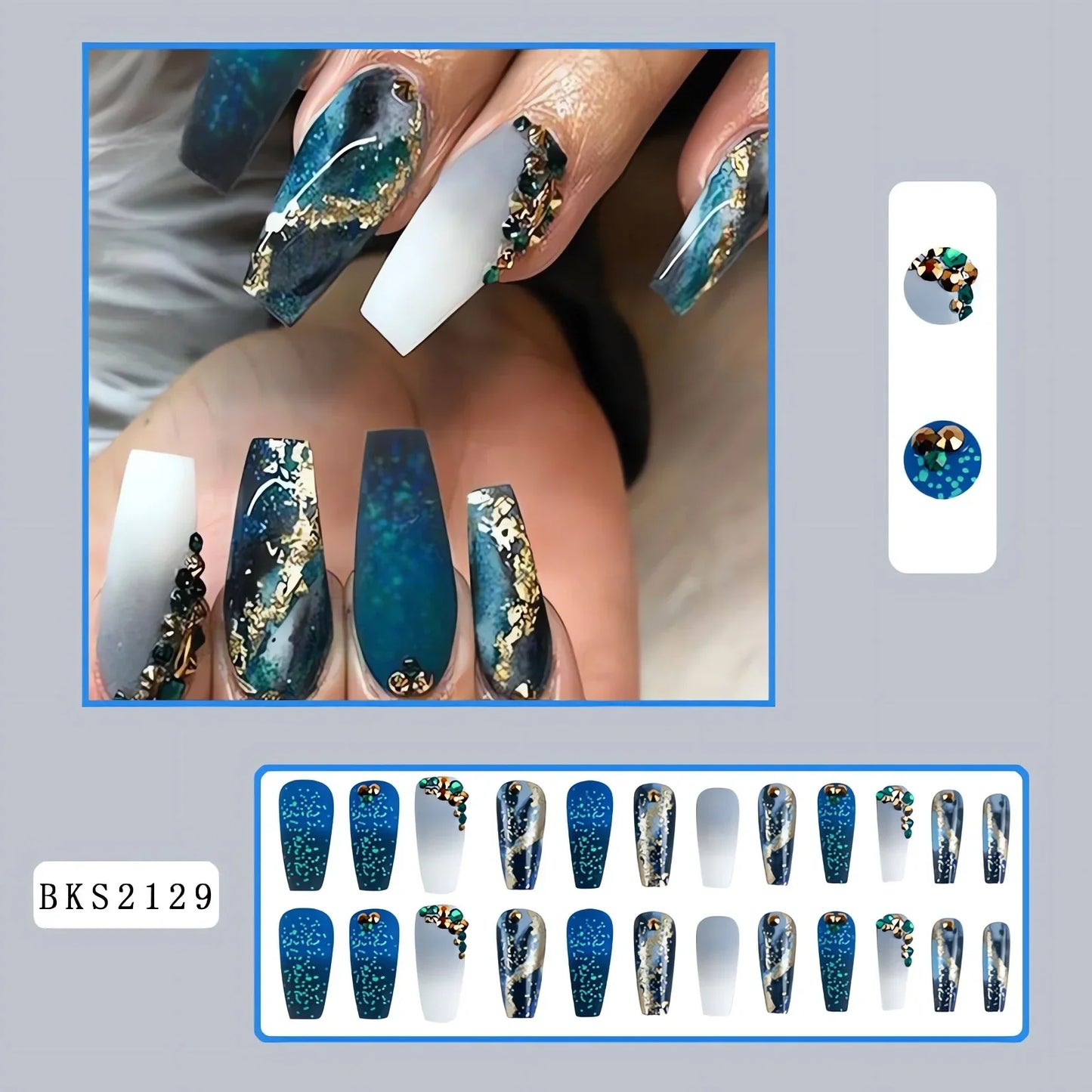 Aapon Mini Market Ltd Floral Nail Art Press-Ons