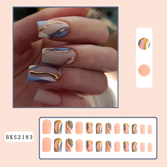 Aapon Mini Market Ltd Floral Nail Art Press-Ons