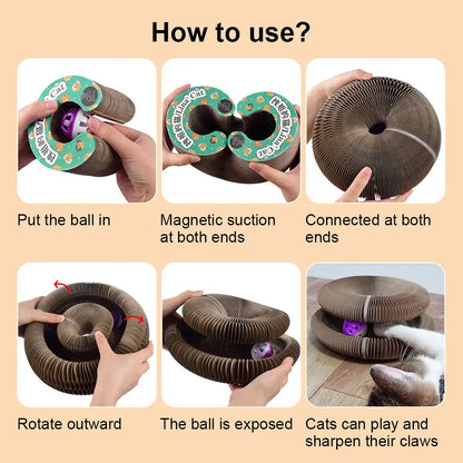 Foldable Cat Scratching Board & Play Bed