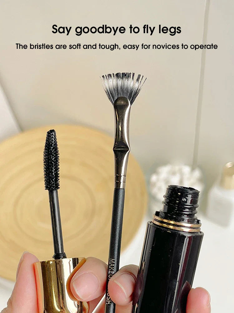 Aapon Mini Market Ltd Folding Fan Mascara Brush for Lower Lashes