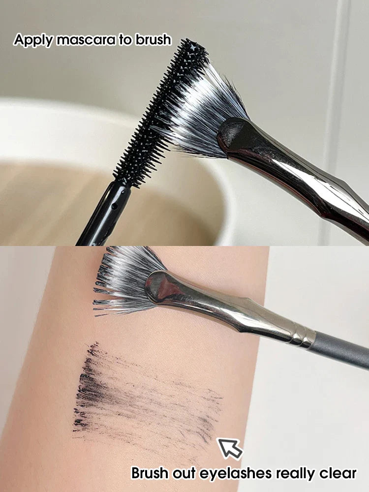 Aapon Mini Market Ltd Folding Fan Mascara Brush for Lower Lashes
