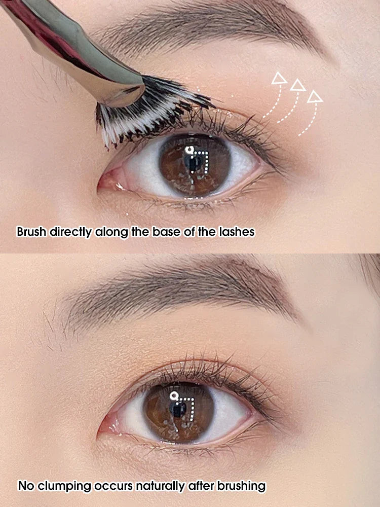 Aapon Mini Market Ltd Folding Fan Mascara Brush for Lower Lashes