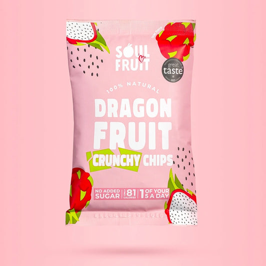 Aaponminimarket Freeze Dried Dragon Fruit Crisps (10 Bags)