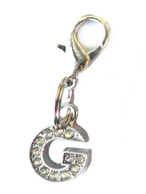 Aaponminimarket A–Z Crystal Letter Pet Charms