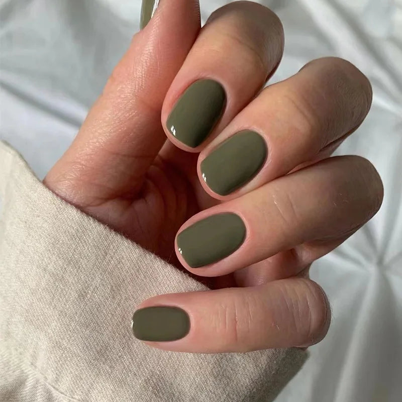 Glossy Acrylic Press-On Nails