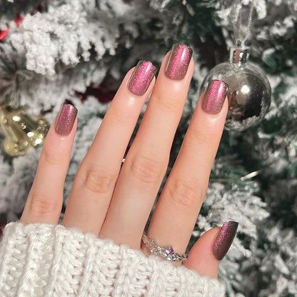 Christmas Press-On Nails – 24-Piece Sets, 60+ Designs