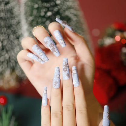 Christmas Press-On Nails – 24-Piece Sets, 60+ Designs