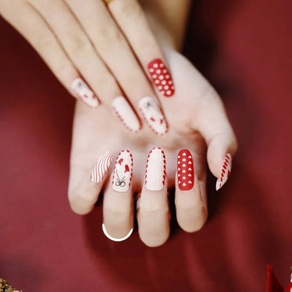 Christmas Press-On Nails – 24-Piece Sets, 60+ Designs
